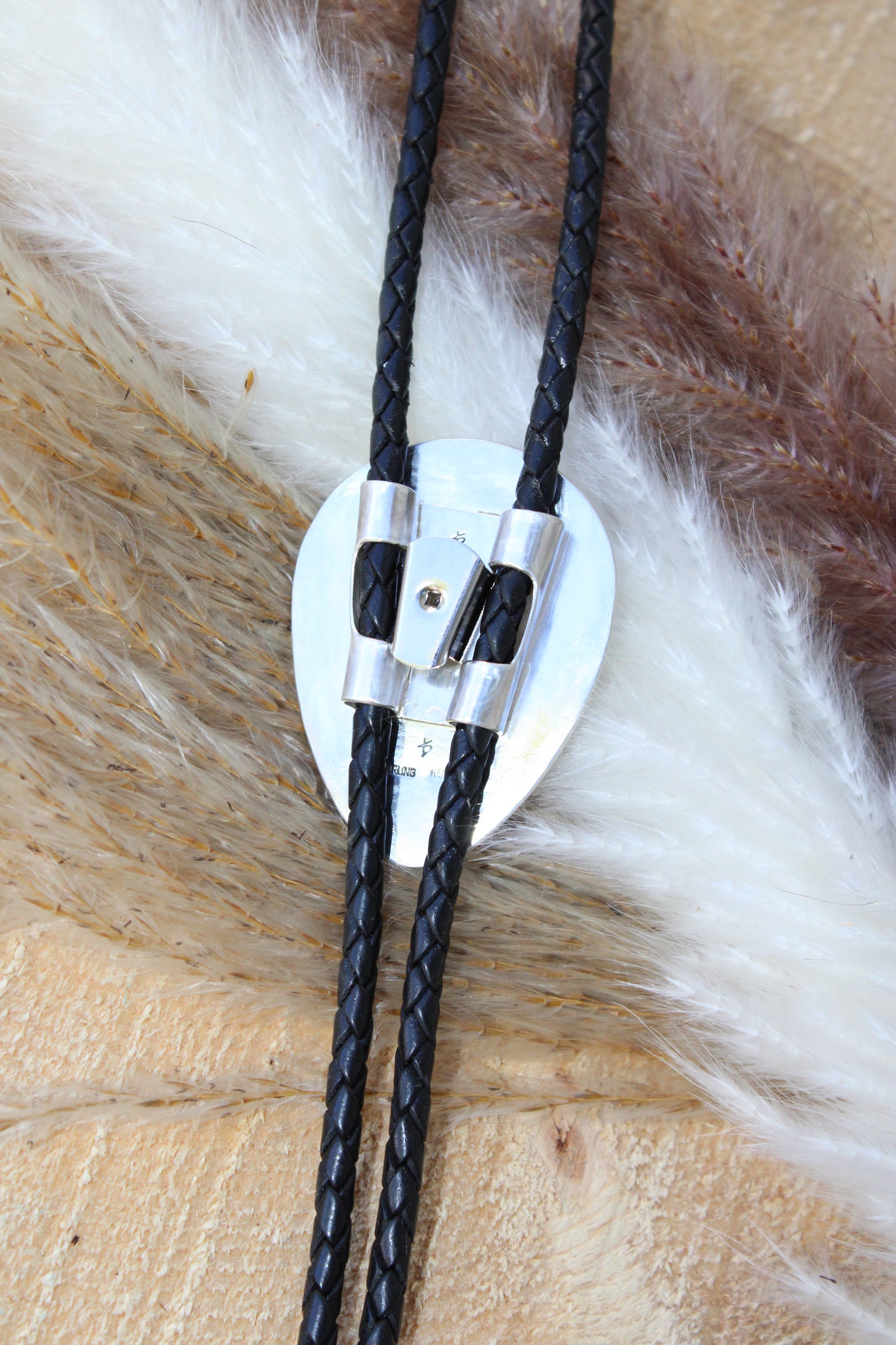 Crazy Lace Agate Bolo Tie