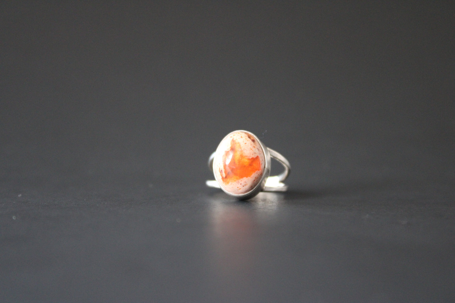 Fire opal ring size 5