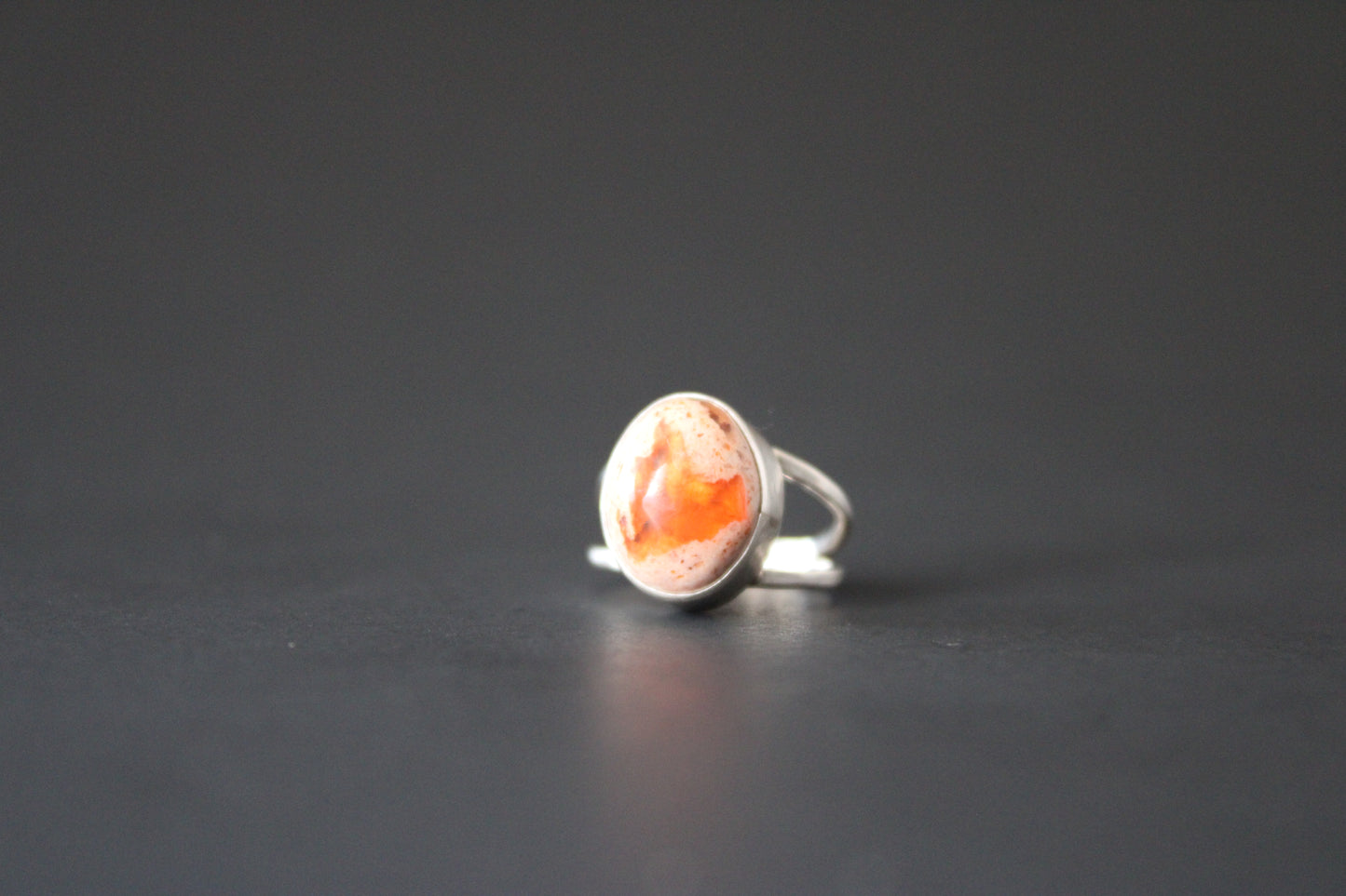 Fire opal ring size 5