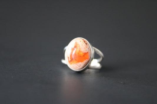 Fire opal ring size 5