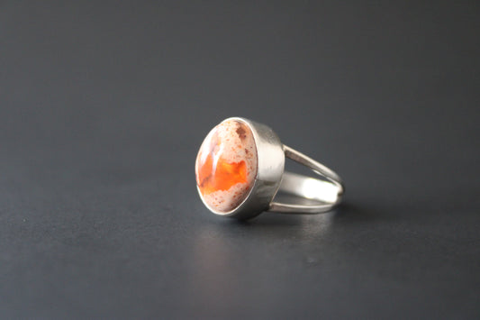 Fire opal ring size 5
