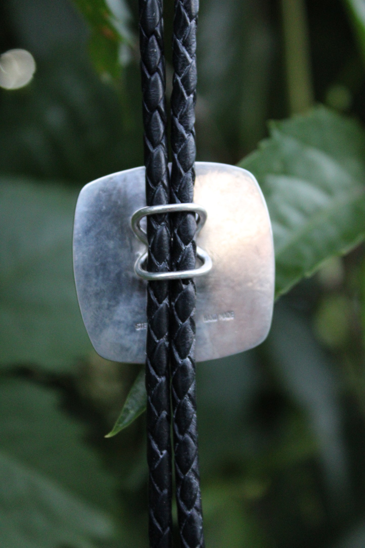 Pietersite Bolo Tie with Onyx Tips